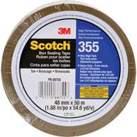 Ruban d'emballage Scotch 355, Adh&eacute;sif Thermofusible, 3,4 mils, 48 mm (1-22/25") x 50 m (164') Par Equipment