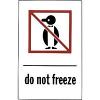 "Do Not Freeze" Special Handling Labels, 6" L x 4" W, Red on White Par Equipment