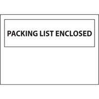 Packing List Envelopes, 4" L x 5" W, Backloading Style PB428 | Par Equipment