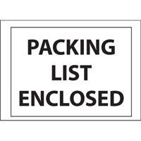 Packing List Envelopes, 4" L x 5" W, Backloading Style PB429 | Par Equipment