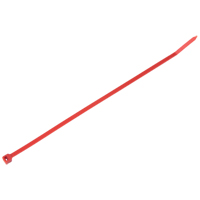 Intermediate Cable Ties, 8" Long, 40 lbs. Tensile Strength, Red XI976 | Par Equipment
