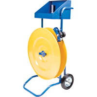 Strapping Dispenser, Polyester/Steel/Polypropylene Straps, 16"/8" Core Dia., 3"/8"/6" Roll Width PE555 | Par Equipment