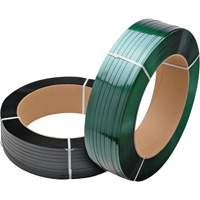 Green Strapping, Polyester, 5/8" W x 3800' L, Green, Manual Grade PE822 | Par Equipment