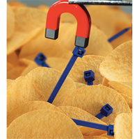 Metal Detectable Cable Ties, 5-9/10" L, 30 lbs. Tensile Strength PF429 | Par Equipment