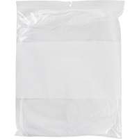 White Block Poly Bags, Reclosable, 15" x 12", 2 mils Par Equipment