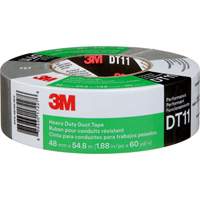 DT11 Heavy-Duty Duct Tape, 11 mils, Silver, 48 mm (2") x 55 m (180') Par Equipment