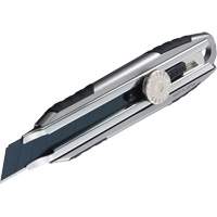 Knife with Ratchet Lock, 18 mm, Carbon Steel, Heavy-Duty, Aluminum Handle PG169 | Par Equipment