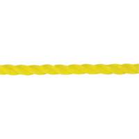 1/4" Braided Yellow Rope, Polypropylene, 1300' Par Equipment