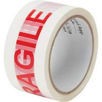Ruban d'emballage Fragile, Adh&eacute;sif Thermofusible, 2 mils, 48 mm (2") x 100 m (328') Par Equipment