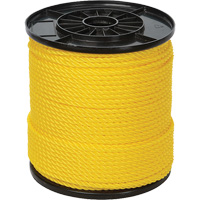 Corde torsad&eacute;e jaune &agrave; trois brins 1/4", Polypropyl&egrave;ne, 550' Par Equipment