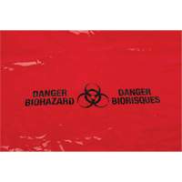 Waste Bags, Bio-Hazard, 50" L x 37" W, 2 mils Par Equipment