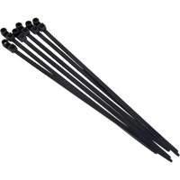 Attache-c&acirc;ble &agrave; visser, Longueur 8", R&eacute;sistance &agrave; la traction 50 lb, Noir Par Equipment