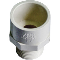 Male Reducing Adapter, Hub x MPT, 1/2" x 3/4" Dia., CPVC Par Equipment