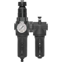 Manual Drain Filter, Regulator & Lubricator with Metal Bowl & Gauge Modulair 400, 1/2" NPT Par Equipment
