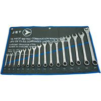 CWS-16M Raised Panel Wrench Set, Combination, 16 Pieces, Metric Par Equipment