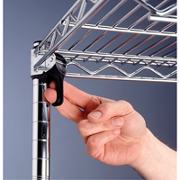Super Adjustable Super Erecta Shelf&reg;, Add-On Kit, 5 Tiers, 36" W x 86-5/8" H x 24" D Par Equipment