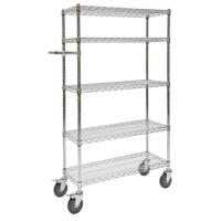 Push Cart, Chrome Plated, 30' x 60" x 14", 800 lbs. Capacity RL918 | Par Equipment