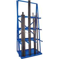 R&acirc;telier de rangement pour barre, Vertical, 3 Niveaux, 36" la x 24" p x 84" h, 3000 lb Cap. Par Equipment