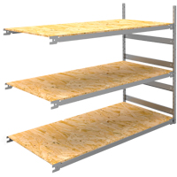Wide Span Record Storage Shelving, Steel, 3 Shelves, 72" W x 32" D x 60" H, Add-On Kit Par Equipment