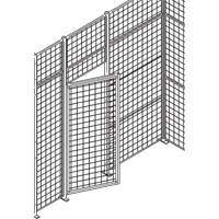 Standard-Duty Wire Mesh Partition Swing Door, 4' W x 7' H RN627 | Par Equipment