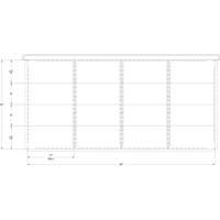 Cabinet d'entreposage à tiroirs intégré Interlok RN762 | Par Equipment