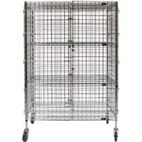 Security Cart, Chrome Plated, 48" x 69" x 24", 500 lbs. Capacity Par Equipment