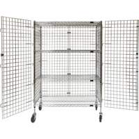 Security Cart, Chrome Plated, 48" x 69" x 24", 500 lbs. Capacity Par Equipment