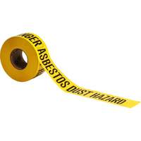 Ruban pour barricade, Anglais, 3" la x 200' lo, 3 mils, Noir sur jaune Par Equipment