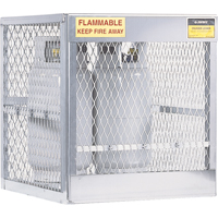 Aluminum LPG Cylinder Locker Storage, 4 Cylinder Capacity, 30" W x 32" D x 33-1/2" H, Silver Par Equipment