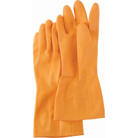 Orange Supaweight Gloves, Size Small/7, 13" L, Rubber Latex, Flock-Lined Inner Lining, 30-mil SAJ545 | Par Equipment