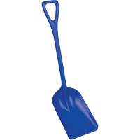 Safety Shovels - Hygienic Shovels (One-Piece), 10" x 14" Blade, 38" Length, Plastic, Blue SAL458 | Par Equipment