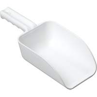 Small Hand Scoop, Plastic, White, 32 oz. SAL491 | Par Equipment