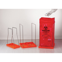 Porte-sacs Clavies<sup>MD</sup> pour déchets à risque biologique, Biorisque, 14" lo x 14" la SAM058 | Par Equipment