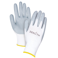 Gants l&eacute;gers enduits et respirants, 11/2T-Grand, R&ecirc;vetement Mousse de nitrile, Calibre 13, Enveloppe en Polyester Par Equipment