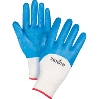 Seamless-Knit Medium-Weight Coated Gloves, 7/Small, Nitrile Coating, 13 Gauge, Cotton Shell Par Equipment