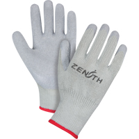Gants enduits &agrave; doublure confortable en caoutchouc naturel, 8/Moyen, R&ecirc;vetement Latex de caoutchouc, Calibre 10, Enveloppe en Polyester/Coton Par Equipment