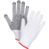 Dotted String Knit Gloves, Poly/Cotton, Single Sided, 7 Gauge, Small SAN489 | Par Equipment