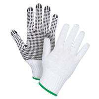 Gants tricot&eacute;s &agrave; pois, Poly/coton, Un c&ocirc;t&eacute;, Calibre 7, Moyen Par Equipment