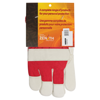 Red & White Premium Winter-Lined Fitters Gloves, Large, Grain Cowhide Palm, Boa Inner Lining Par Equipment