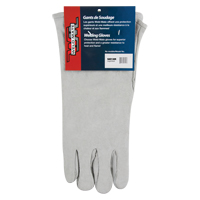 Gants de soudeur d'usage standard, Cuir de vache refendu, Taille Grand Par Equipment