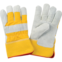 Premium Winter-Lined Fitters Gloves, Large, Split Cowhide Palm, Foam Fleece Inner Lining SAP241 | Par Equipment