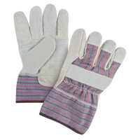 Gants d'ajusteur &agrave; paume renforc&eacute;e de premi&egrave;re qualit&eacute;, Grand, Paume en Cuir de vache refendu, Doublure en Coton Par Equipment
