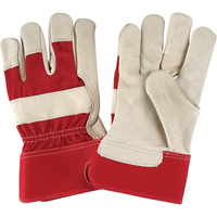 Premium Dry-Palm Fitters Gloves, Large, Grain Cowhide Palm, Cotton Inner Lining Par Equipment