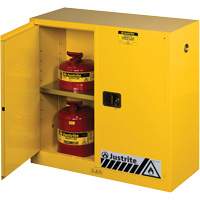 Sure-Grip&reg; Ex Flammable Storage Cabinets, 30 gal., 2 Door, 43" W x 44" H x 18" D Par Equipment