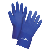 Ultra Flexible Gloves, Size Large/9, 12" L, PVC, Interlock Inner Lining, 45-mil Par Equipment
