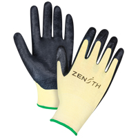 Gants r&eacute;sistants &agrave; la coupe avec prise sup&eacute;rieure, Taille Moyen/8, Calibre 13, Rev&ecirc;tement Mousse de nitrile, Enveloppe en Aramide, ANSI/ISEA 105 niveau 3/EN 388 niveau 5 Par Equipment