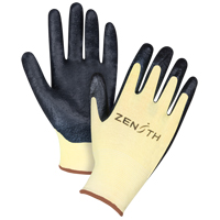 Gants r&eacute;sistants &agrave; la coupe avec prise sup&eacute;rieure, Taille Grand/9, Calibre 13, Rev&ecirc;tement Mousse de nitrile, Enveloppe en Aramide, ANSI/ISEA 105 niveau 3/EN 388 niveau 5 Par Equipment