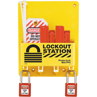 Compact Lockout Station, Thermoplastic Padlocks, 4 Padlock Capacity, Padlocks Included Par Equipment