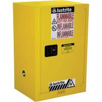 Armoire de s&eacute;curit&eacute; compacte pour produits inflammables EX Sure-Grip, 12 gal., 1 Porte(s), 23,25" La x 35" h x 18" p Par Equipment