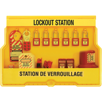 Electrical Focus Lockout Stations, Thermoplastic Padlocks, 16 Padlock Capacity, Padlocks Included Par Equipment